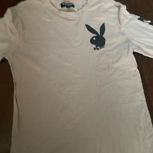 Playboy X Pacsun Men's Adult Large Bunny Pink Long Sleeve T-shirt SZ LG